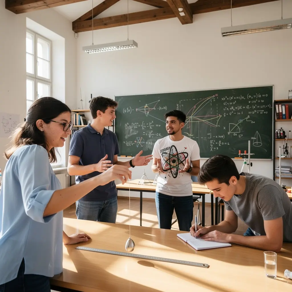 Ein Experiment, das die Prinzipien der Naturgesetze in einer wissenschaftlichen Umgebung demonstriert.