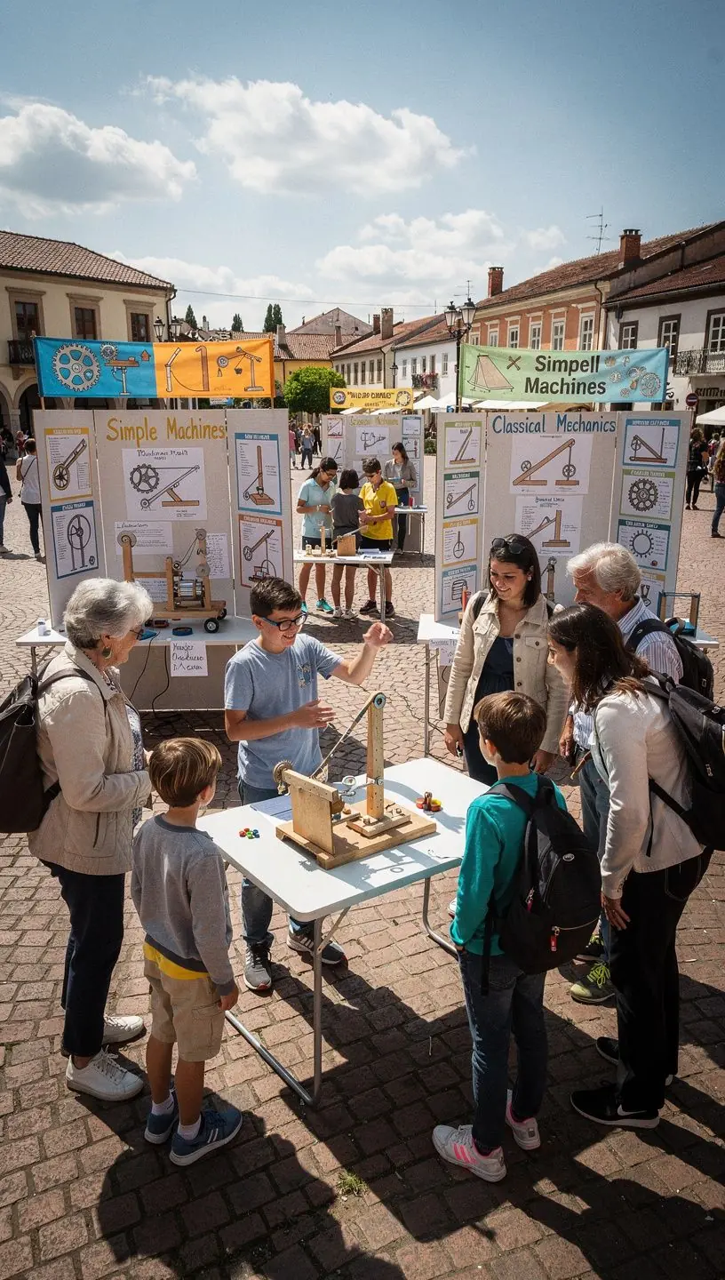 Eine Grafik, die die thermodynamischen Gesetze mit anschaulichen Diagrammen erklärt.